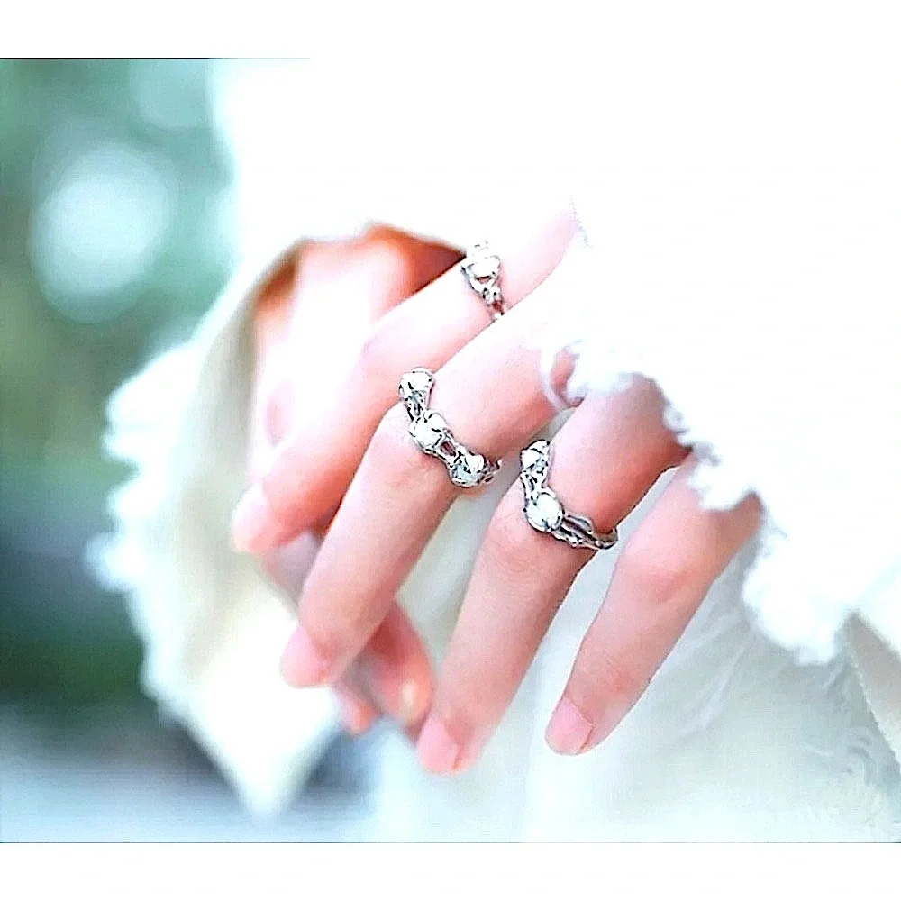 Opal Ring, Adjustable Ring, 925 Silver‎ Statement Ring, Women